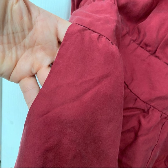 Free People 100% Silk Burgundy Sleeveless Jumpsuit - Picture 9 of 14